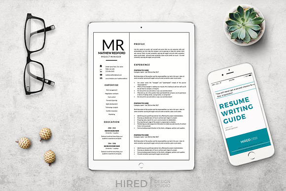 Resume Layout + Cover letter format in Resume Templates - product preview 5