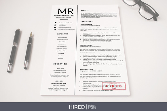 Resume Layout + Cover letter format in Resume Templates - product preview 6