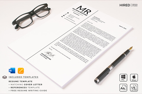 Resume Layout + Cover letter format in Resume Templates - product preview 7