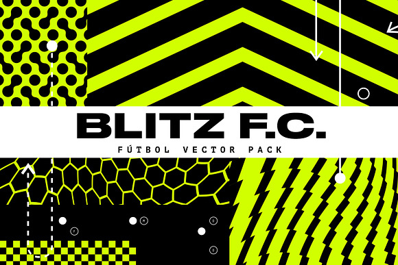 BLITZ F.C. - FUTBOL VECTOR PACK in Patterns - product preview 7