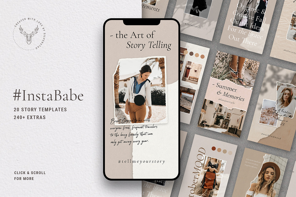 #InstaBabe Instagram Story Templates in Instagram Templates - product preview 8