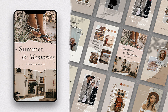 #InstaBabe Instagram Story Templates in Instagram Templates - product preview 1