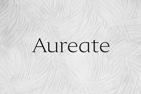 Aureate - A Sophisticated Serif