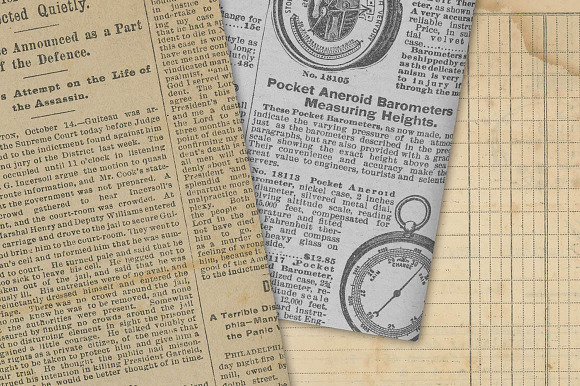 Antique Paper Ephemera in Textures - product preview 4