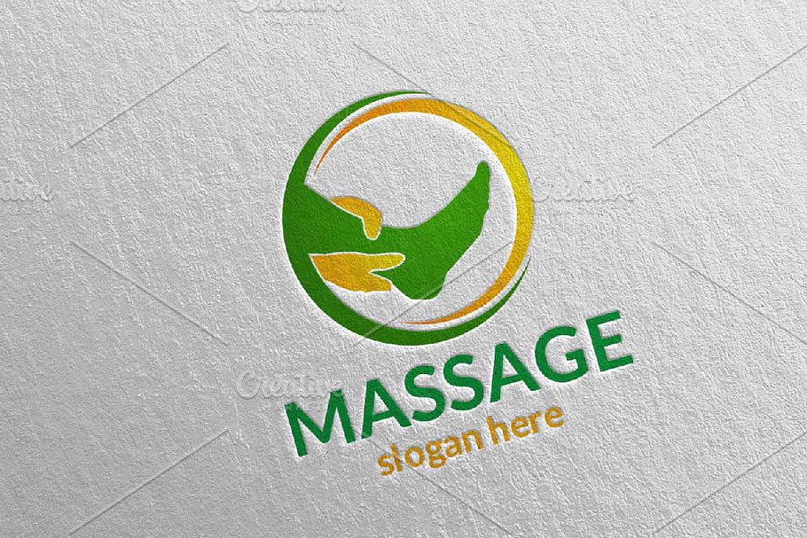 Massage Logo Design 1 in Logo Templates - product preview 8
