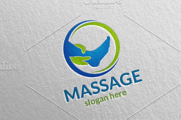 Massage Logo Design 1 in Logo Templates - product preview 1
