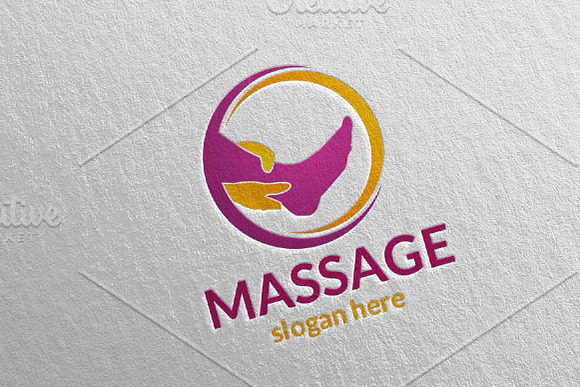 Massage Logo Design 1 in Logo Templates - product preview 2