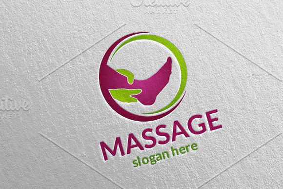 Massage Logo Design 1 in Logo Templates - product preview 3