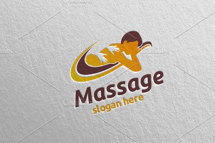 Massage Logo Design 2 Creative Logo Templates Creative Market