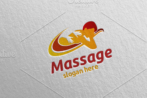 Massage Logo Design 2 in Logo Templates - product preview 1