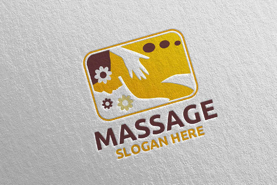 Massage Logo Design 3 in Logo Templates - product preview 8