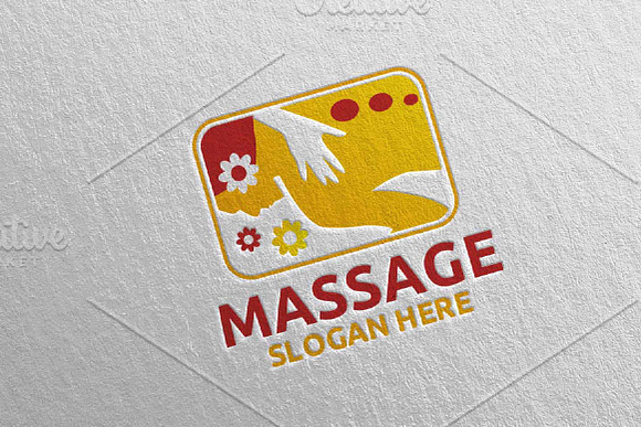Massage Logo Design 3 in Logo Templates - product preview 1