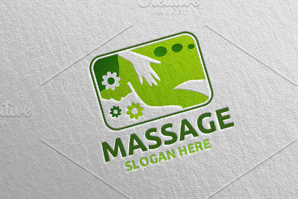 Massage Logo Design 3 in Logo Templates - product preview 2