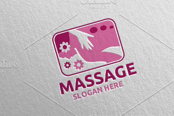 Massage Logo Design 3 in Logo Templates - product preview 3