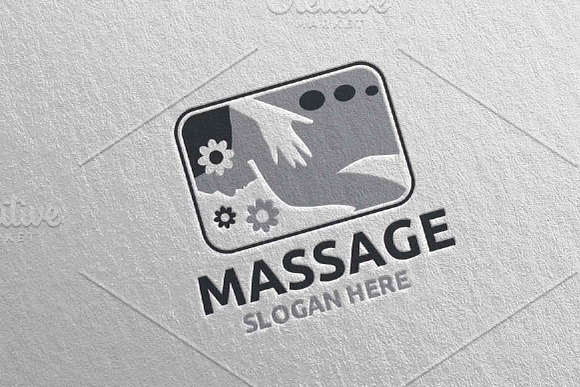 Massage Logo Design 3 in Logo Templates - product preview 4