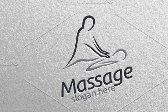 Massage Logo Design 4 in Logo Templates - product preview 4