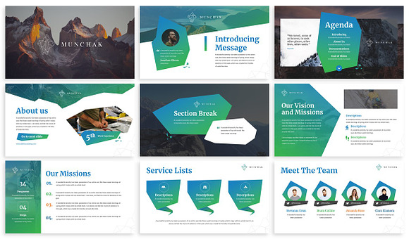 Munchak - Polygon Keynote Template in Keynote Templates - product preview 1
