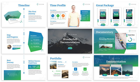 Munchak - Polygon Keynote Template in Keynote Templates - product preview 3