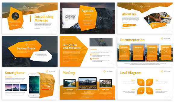 Munchak - Polygon Keynote Template in Keynote Templates - product preview 4