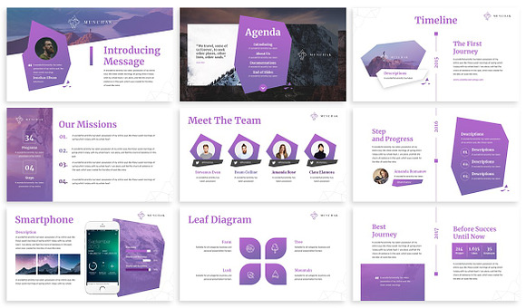 Munchak - Polygon Keynote Template in Keynote Templates - product preview 5