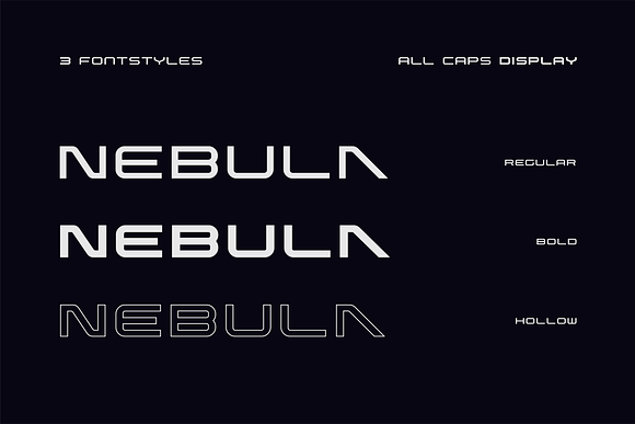 Nebula Font in Display Fonts - product preview 2