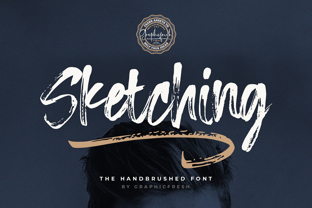 Sketching - The Handbrushed Typeface in Script Fonts - product preview 8