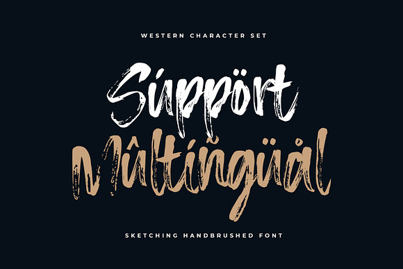 Sketching - The Handbrushed Typeface in Script Fonts - product preview 6