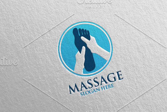 Massage Logo Design 5 in Logo Templates - product preview 1