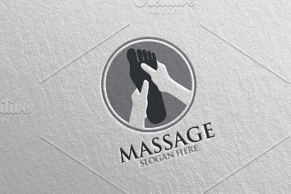 Massage Logo Design 5 in Logo Templates - product preview 3