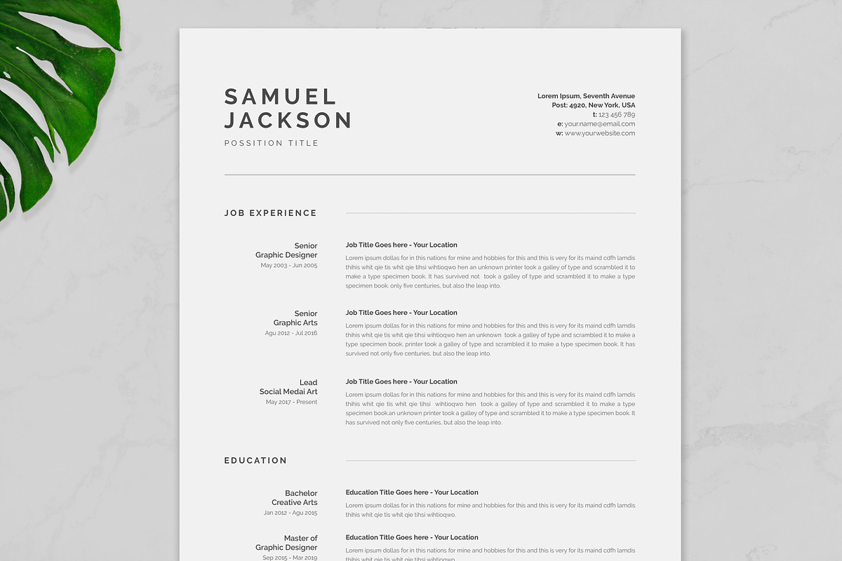 Resume/CV in Resume Templates - product preview 8
