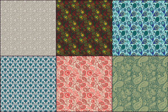 Paisley Variety Digital Papers in Patterns - product preview 2