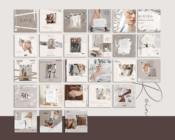 PS & CANVA Rein - Social Media Pack in Instagram Templates - product preview 10