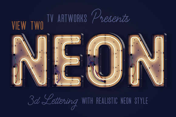 Modern Neon 3D Lettering in Graphics - product preview 14