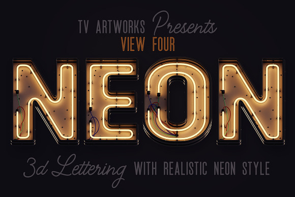 Modern Neon 3D Lettering in Graphics - product preview 16