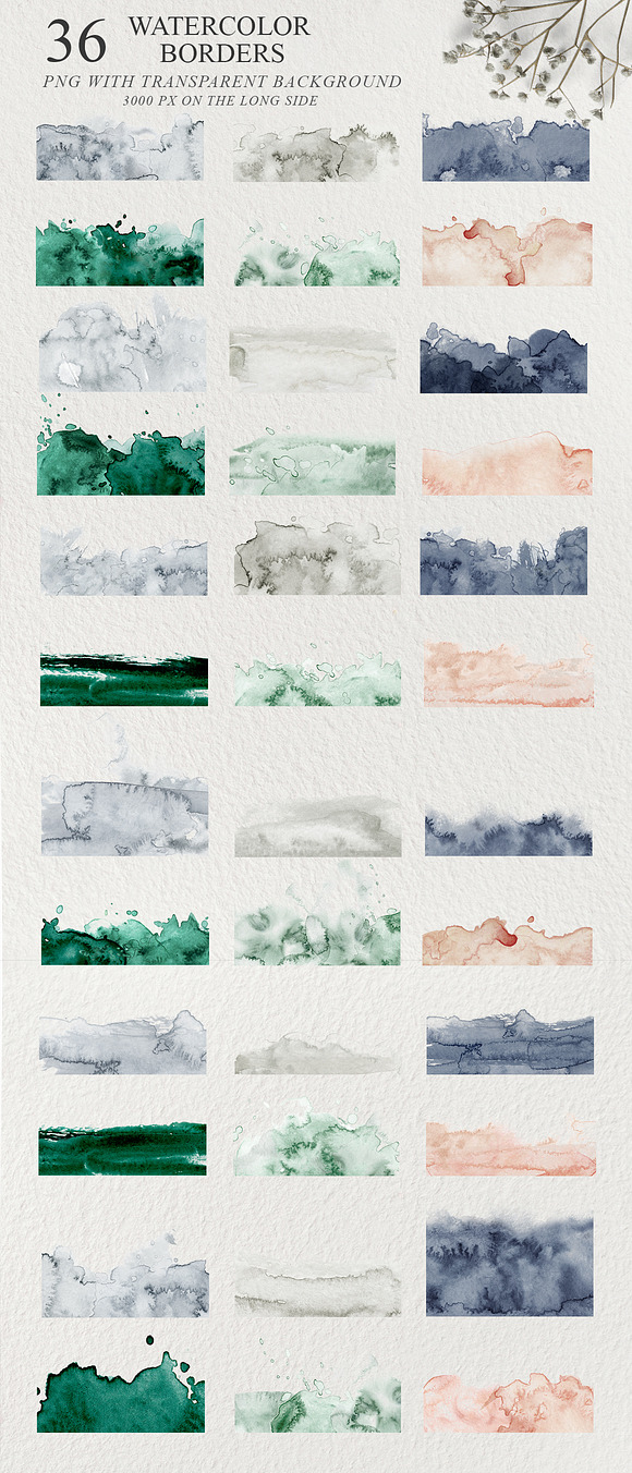 Elegant Watercolor Backgrounds in Objects - product preview 11