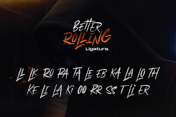 Better Rolling - Brush Font in Display Fonts - product preview 3