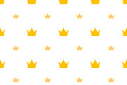 Big and small gold crown icons