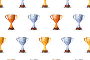 Cups of winners award pattern