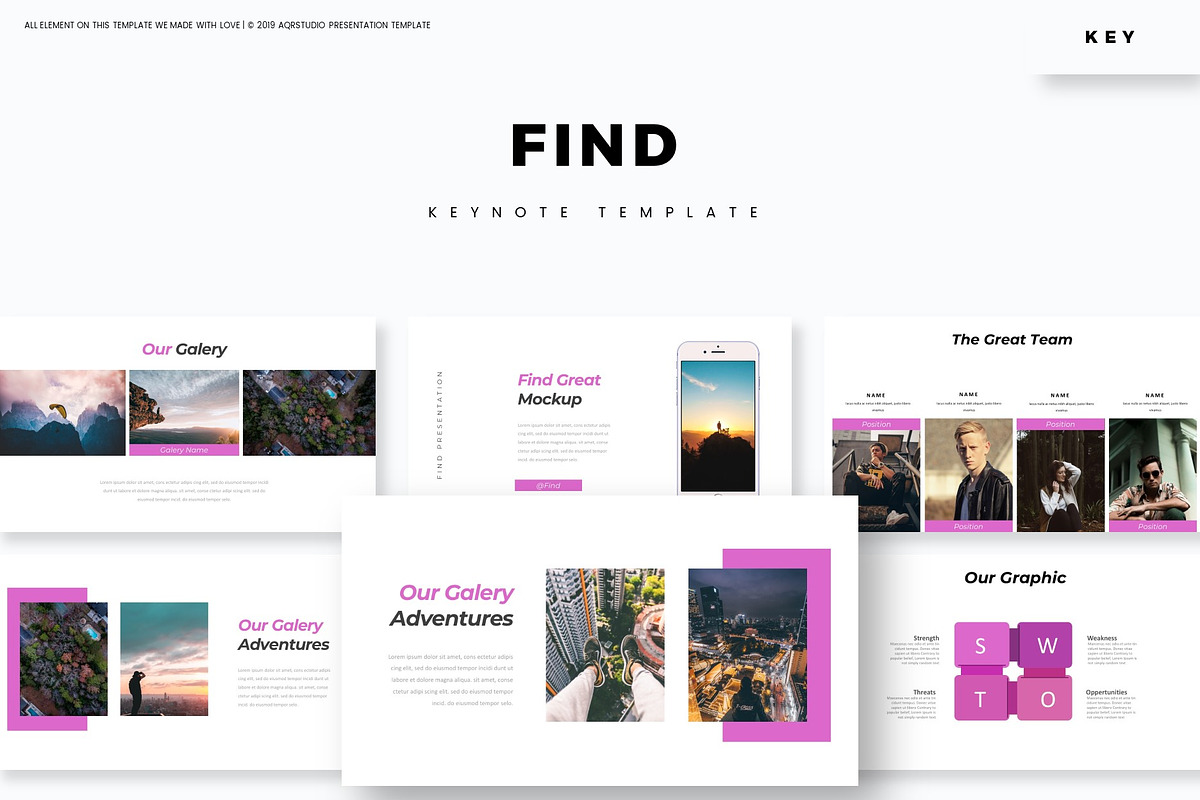 Find - Keynote Template in Keynote Templates - product preview 8
