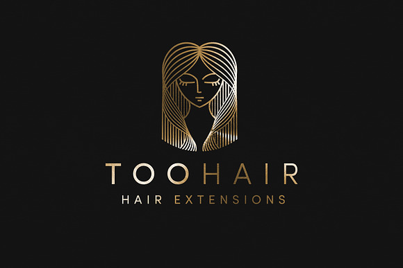Hair Extension Logo Template in Logo Templates - product preview 1