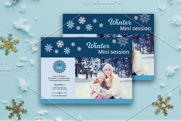 Winter Mini Session-V1117 in Flyer Templates - product preview 1
