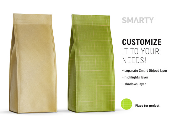 Eco coffee bag mockup in Product Mockups - product preview 1