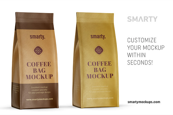 Eco coffee bag mockup in Product Mockups - product preview 2