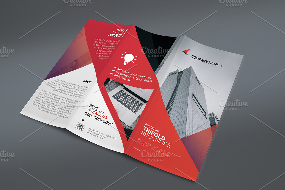 Business Trifold Brochure V967 in Brochure Templates - product preview 8