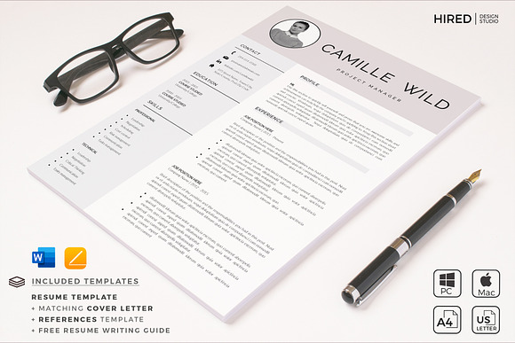 Professional CV for Project Manager in Resume Templates - product preview 6