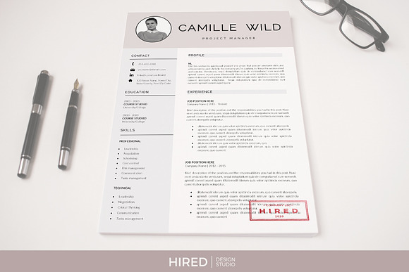 Professional CV for Project Manager in Resume Templates - product preview 7