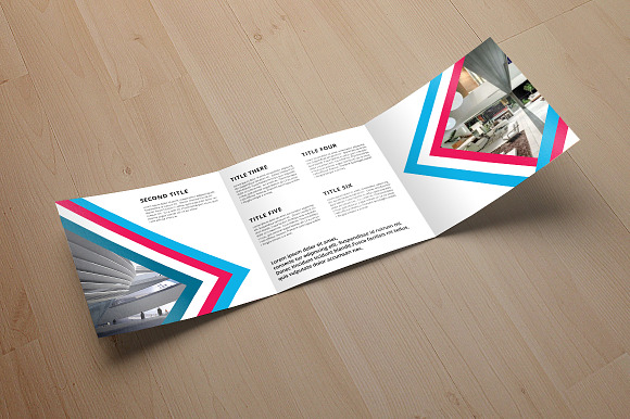 Square Trifold brochure in Brochure Templates - product preview 2