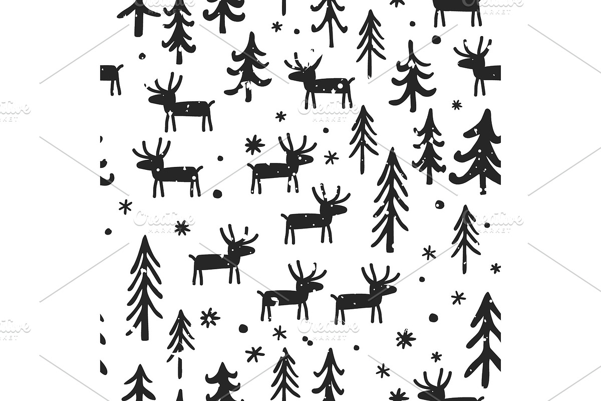 Vector Christmas seamless pattern in Objects - product preview 8