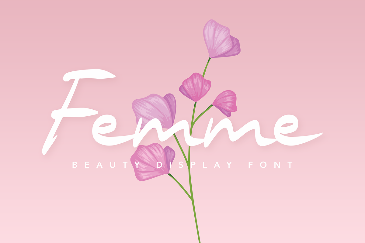 Femme Beauty Display Font in Display Fonts - product preview 8