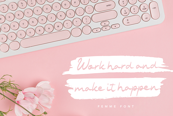 Femme Beauty Display Font in Display Fonts - product preview 5